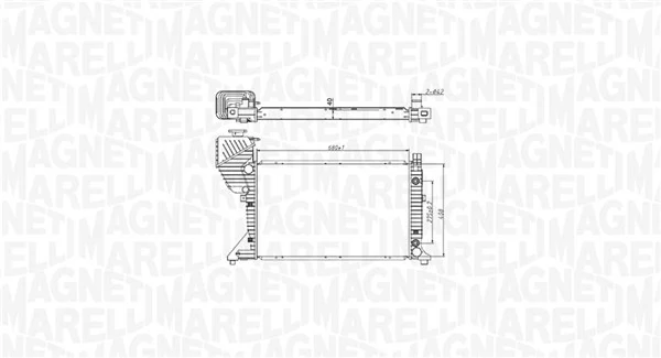 MAGNETI MARELLI 350213177500 Radiator, engine cooling