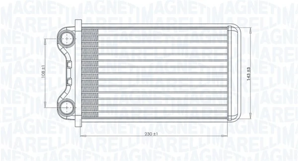 MAGNETI MARELLI 350218472000 Heat Exchanger, interior heating