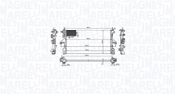 Radiator, pendingin mesin 350213216800