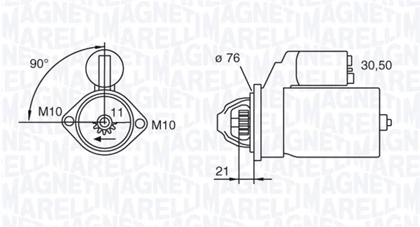 MAGNETI MARELLI 063721473010 Starter