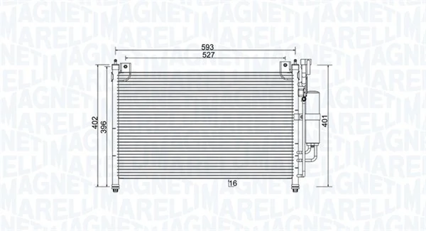 Condenser, air conditioning 350203989000