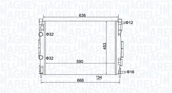 Radiator, engine cooling 350213153500