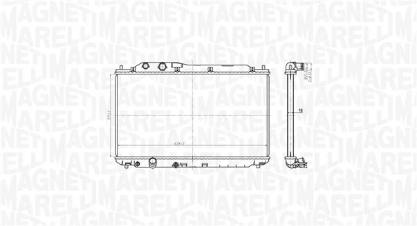 Radiator, engine cooling 350213178700