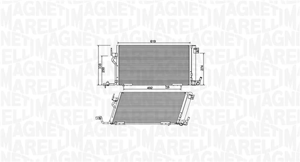 MAGNETI MARELLI 350203994000 Condenser, air conditioning