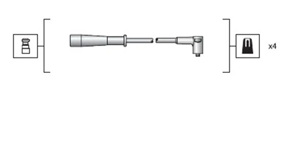 MAGNETI MARELLI 941318111130 Ignition Cable Kit