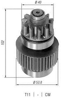 Pinion, starter 940113020300
