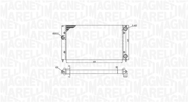 MAGNETI MARELLI 350213187600 Radiator, engine cooling