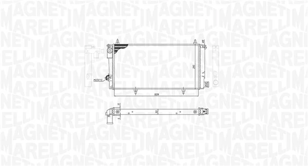MAGNETI MARELLI 350213786000 Radiator, engine cooling