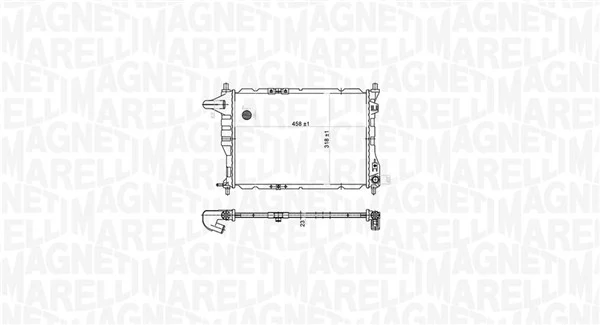 MAGNETI MARELLI 350213177900 Radiator, engine cooling