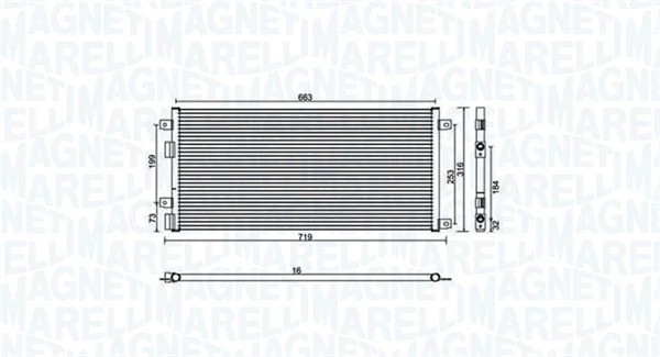 Condenser, air conditioning 350203887000