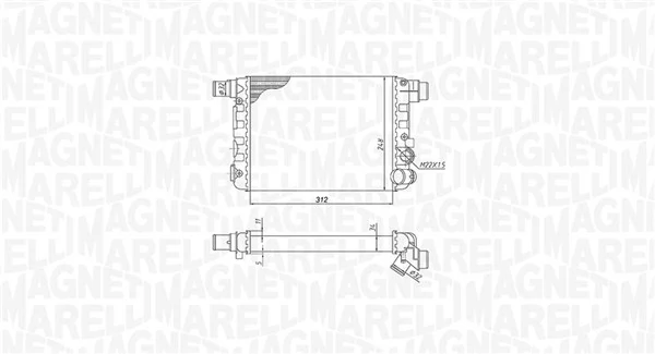 MAGNETI MARELLI 350213188900 Radiator, engine cooling