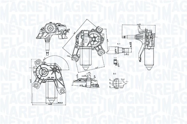 MAGNETI MARELLI 064061800010 Wiper Motor