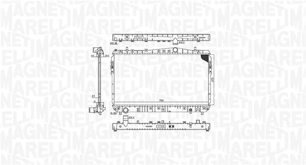 MAGNETI MARELLI 350213197600 Radiator, engine cooling
