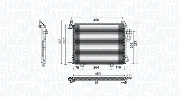 Condenser, air conditioning 350203790000