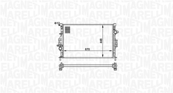 Radiator, engine cooling 350213158700