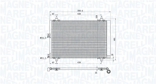 Condenser, air conditioning 350203920000