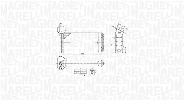Heat Exchanger, interior heating 350218410000