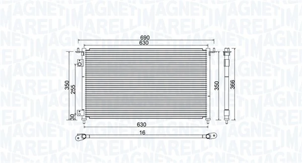 Condenser, air conditioning 350203970000