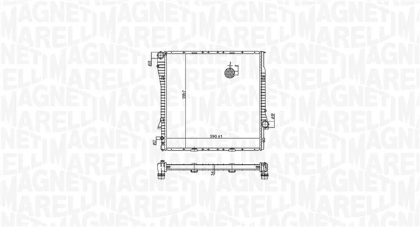 MAGNETI MARELLI 350213177700 Radiator, engine cooling