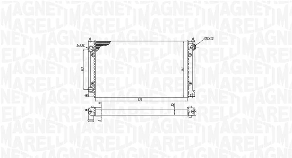 MAGNETI MARELLI 350213187500 Radiator, engine cooling