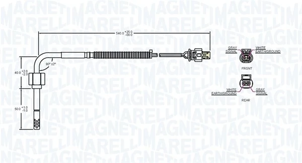 MAGNETI MARELLI 172000023010 Sensor, exhaust gas temperature