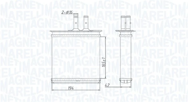 Heat Exchanger, interior heating 350218493000