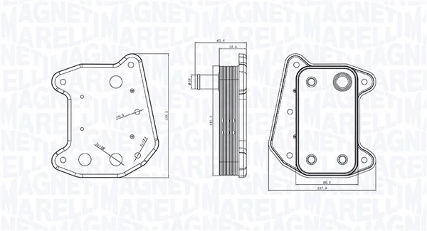Oil Cooler, engine oil 350300001700