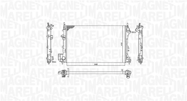 Radiator, engine cooling 350213185700