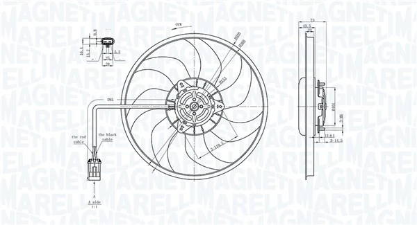 MAGNETI MARELLI 069422711010 Fan, engine cooling