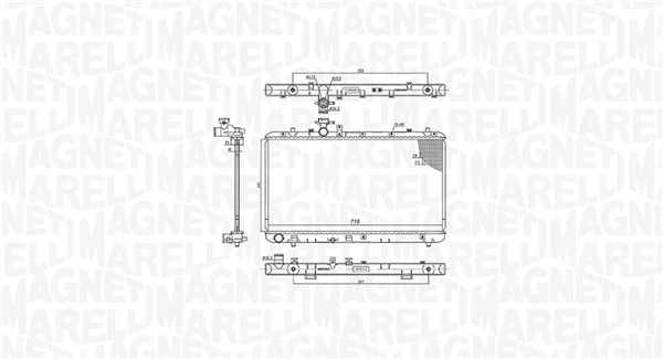 MAGNETI MARELLI 350213199500 Radiator, engine cooling