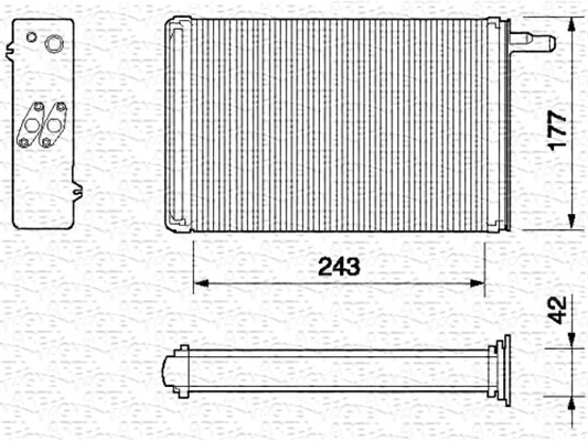 Heat Exchanger, interior heating 350218056000