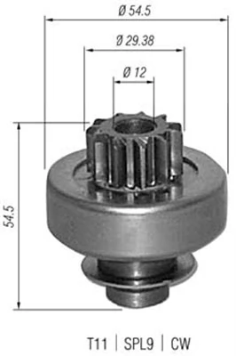 Pinion, starter 940113020347
