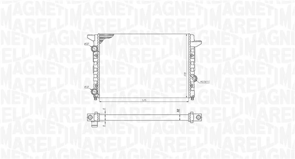MAGNETI MARELLI 350213185400 Radiator, engine cooling