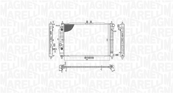 MAGNETI MARELLI 350213197400 Radiator, engine cooling