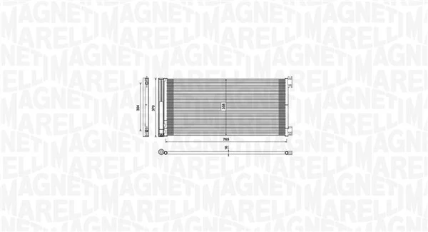 MAGNETI MARELLI 350203808000 Condenser, air conditioning