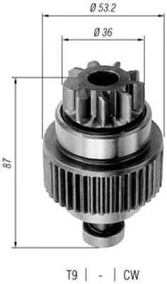Pinion, starter 940113020249
