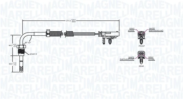 MAGNETI MARELLI 172000141010 Sensor, exhaust gas temperature