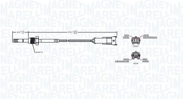 Sensor, exhaust gas temperature 172000223010