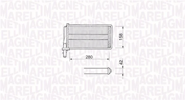 MAGNETI MARELLI 350218061000 Heat Exchanger, interior heating