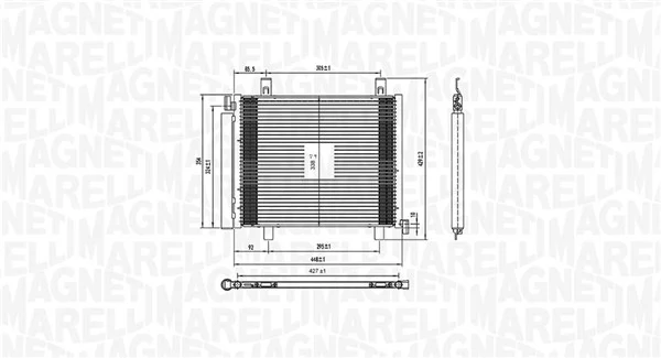 Condenser, air conditioning 350203836000