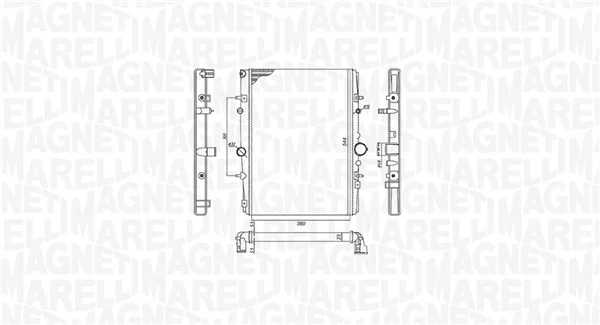 Radiator, engine cooling 350213199400