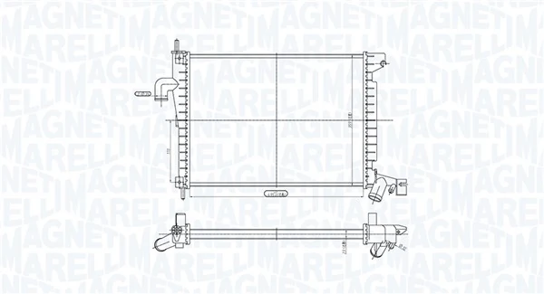 MAGNETI MARELLI 350213200200 Radiator, engine cooling