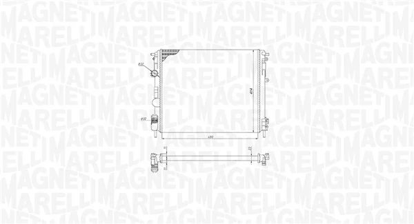 Radiator, engine cooling 350213195200