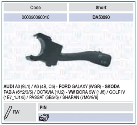 MAGNETI MARELLI 000050090010 Steering Column Switch