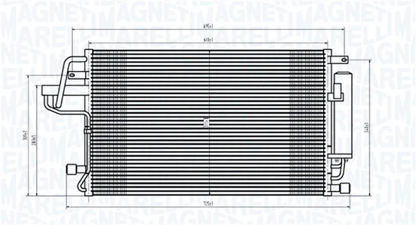 Condenser, air conditioning 350203843000