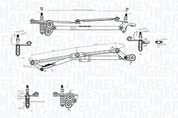 MAGNETI MARELLI 085570727010 Wiper Linkage